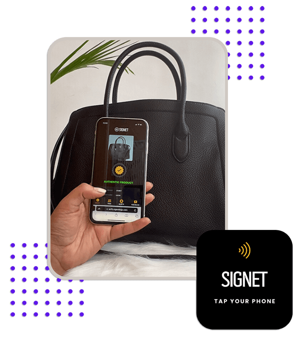 Signet Tags Scanning Theme, product authentication, transparency, scanning process