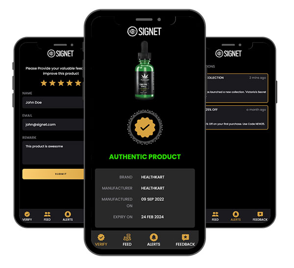 Cannabis Mobile App: Product Verification, NFC Technology, Authenticity Check, Counterfeit Prevention, Brand Protection