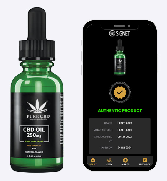 Secure Cannabis Products with Signet Tags: Counterfeit Protection, Blockchain Technology, NFC Verification, Brand Authentication, Anti-Counterfeiting Measures.